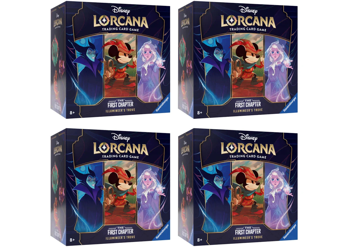 Disney Lorcana TCG The First Chapter Illumineer's Trove Box 4x Lot